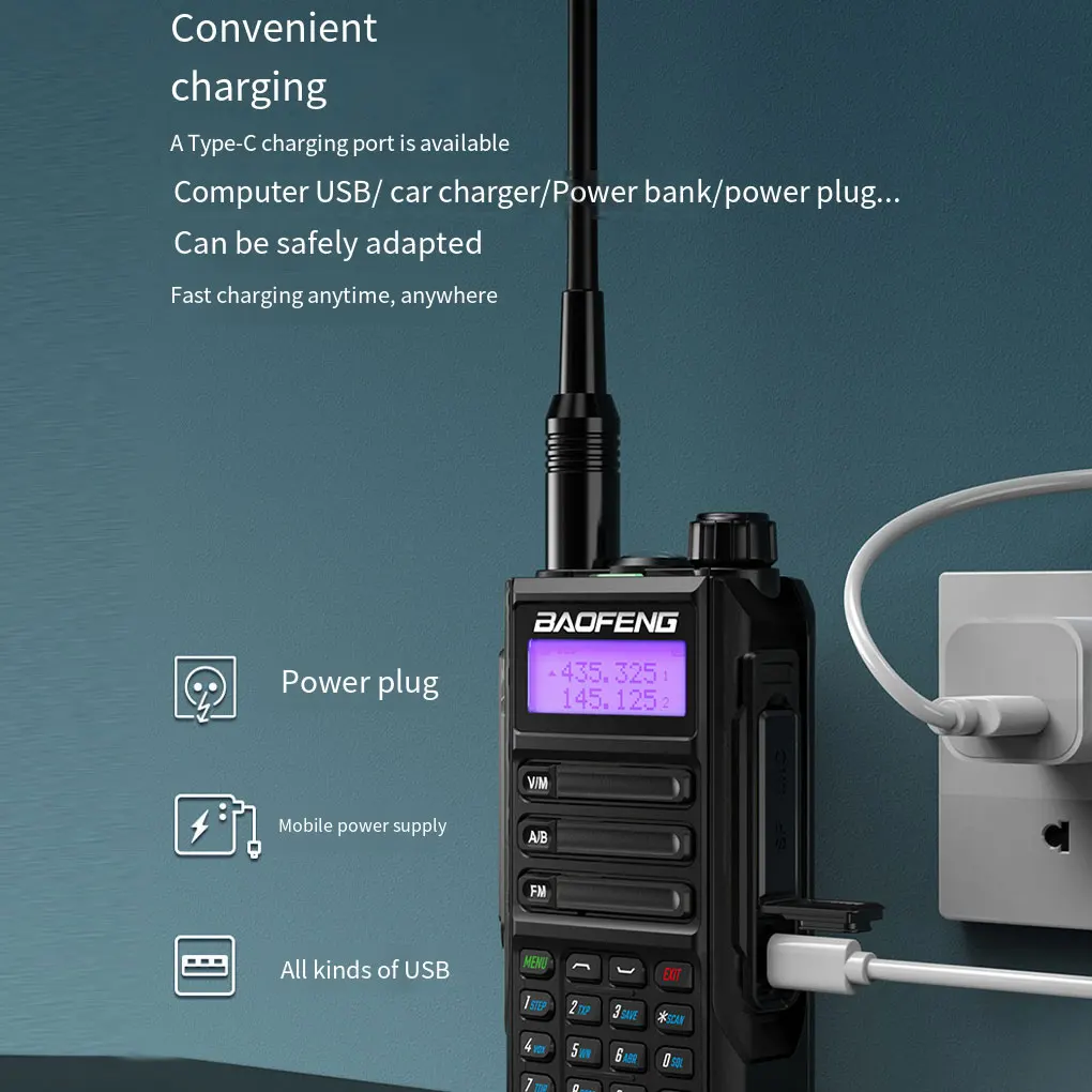 UV-16 Waterproof Walkie Talkie Two Way Radio Waterproof VHF UHF Radio Waterproof VHF Way Walkie Two