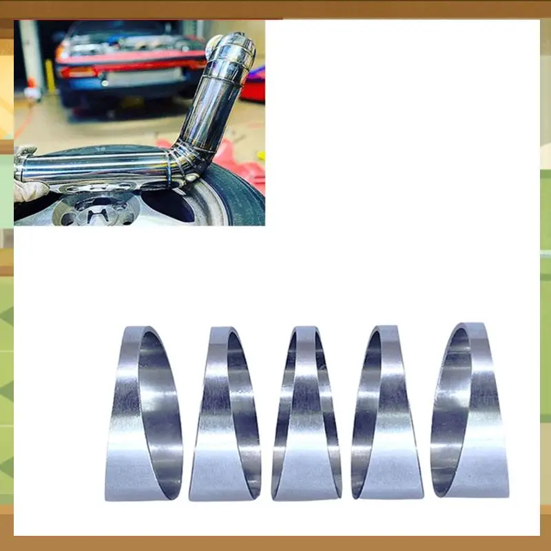 

90 Degree Stainless Steel Tight Radius Pie Cuts (Not Welded) - Lasercut & Deburred For Custom Exhaust (5Pcs)-BAAX