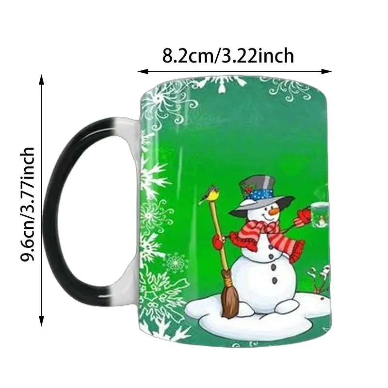 Creative Ceramics Color Changing Mug 350ml Water Cup Christmas Gift Heat Sensitive Funny Drinking Cup for Christmas image 6