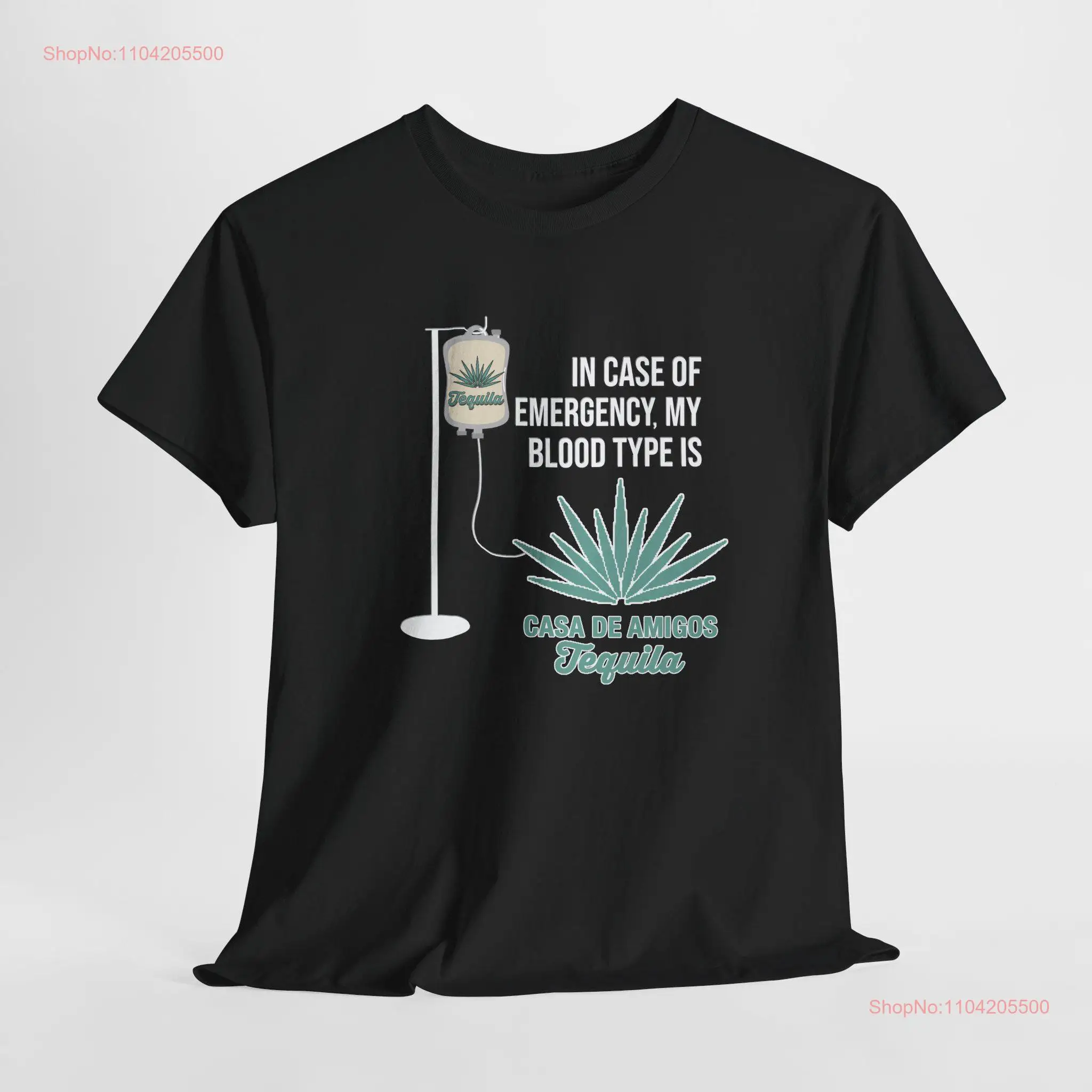Casamigos Tequila Mezcal T Shirt for Lovers IV Blood Type Casa De Amigos Rum Caribbean Drinker Love Agave