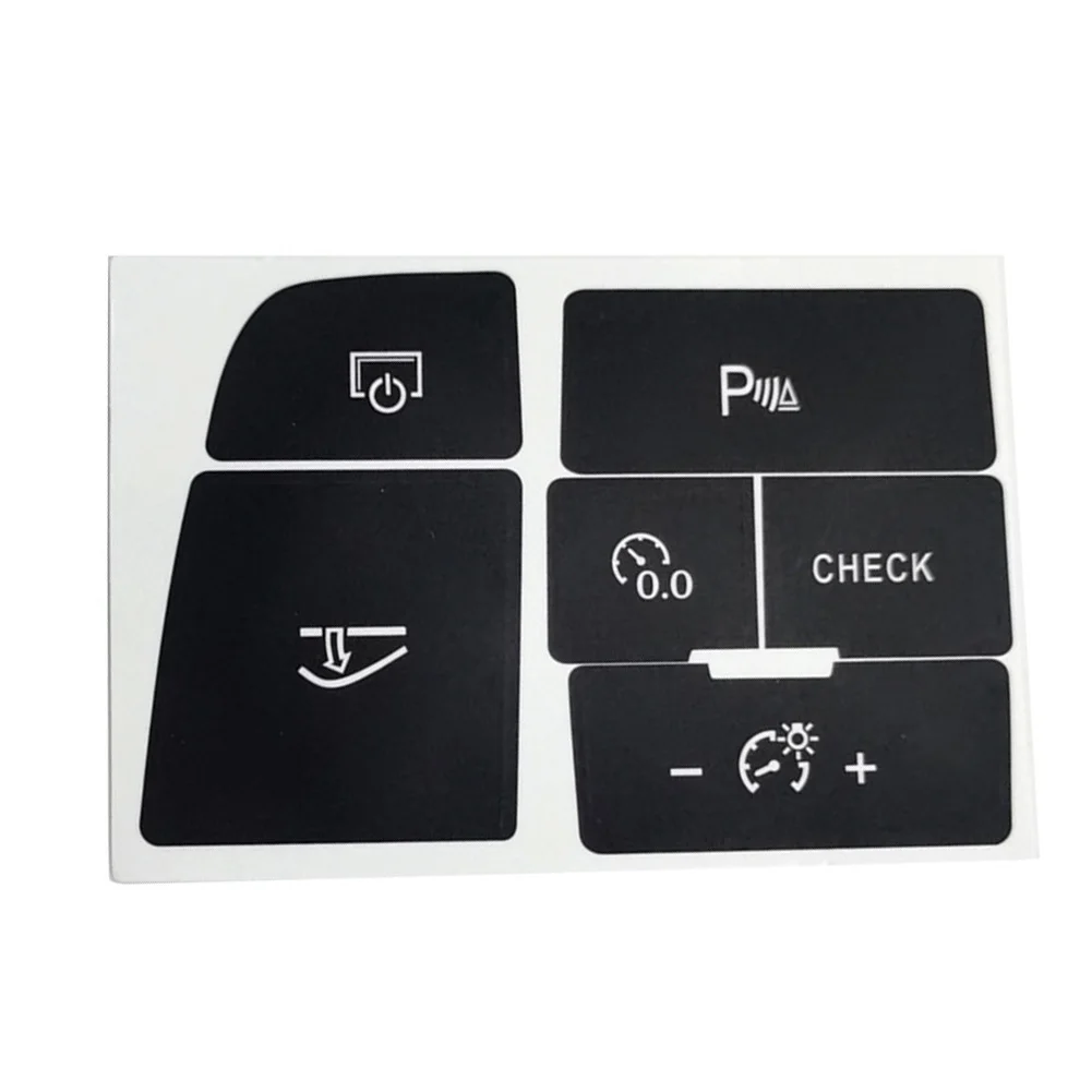 For Car Control Repairs Park Assist Switch Repair Car Interior Decal Black Color With White Lettering Custom Fit For Q7