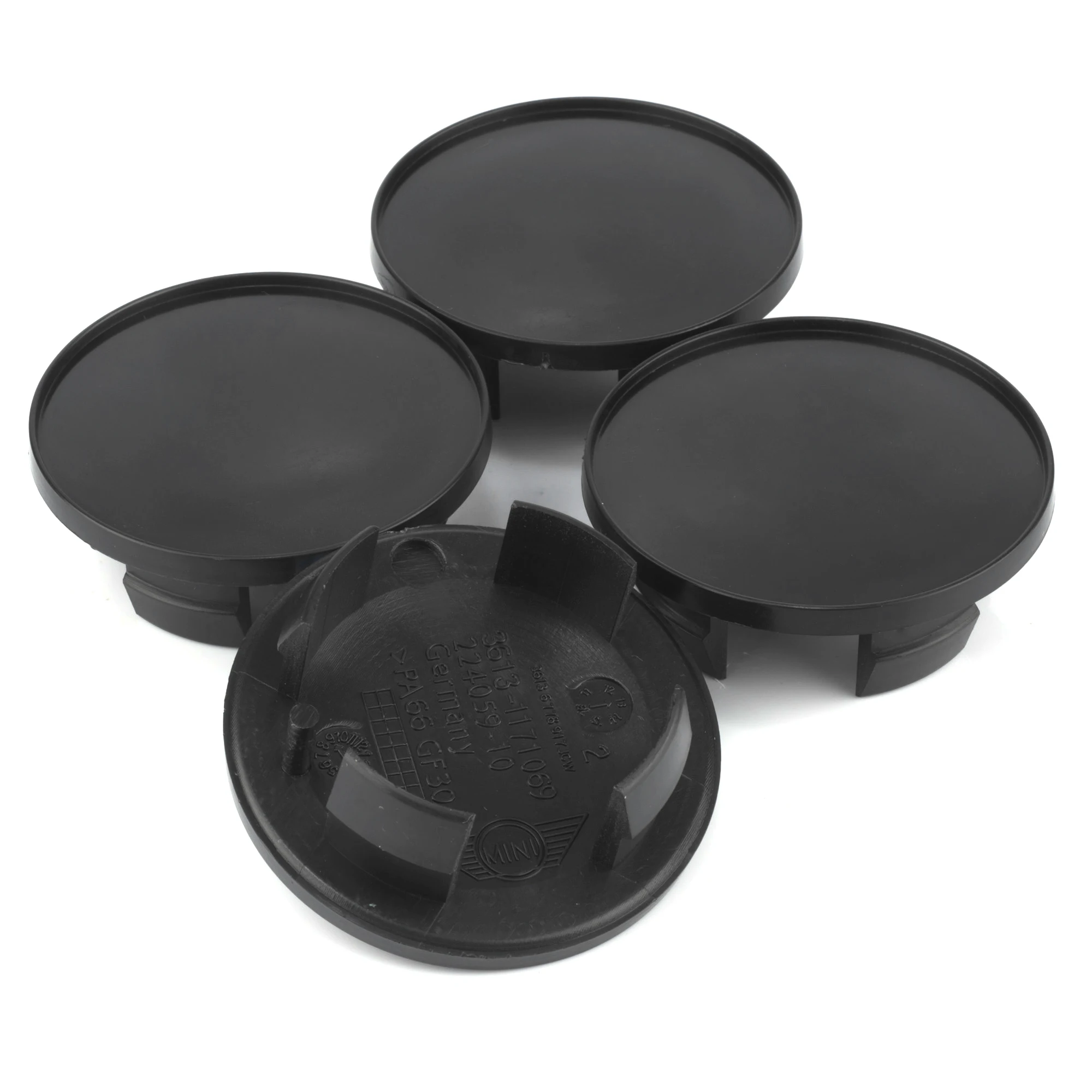 4pcs 55mm(2.17in) Plain Wheel Center Cap For Car Rim ABS Plastic Black Hubcap Dust Cover Auto Replacement Parts Accessories