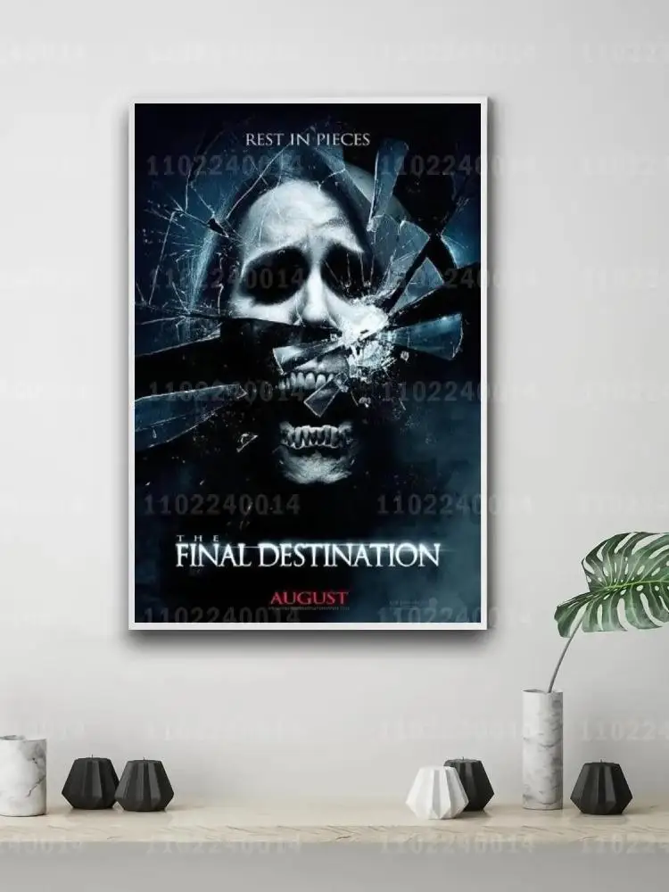 ملصق قماشي مستوحى من فيلم الوجهة النهائية، مقاس 24 × 36، مثالي للغرفة، البار، ديكور المقهى، فكرة هدية فريدة، جودة عالية