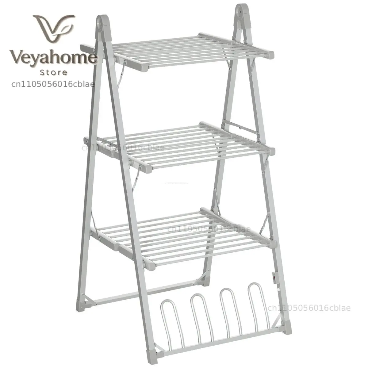 3 Tiers PP Material Towel Rack Mounted Standing Heated Towel Rack With Shoes Bracket