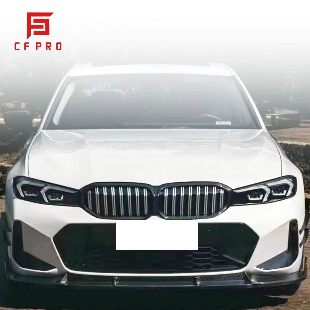Carbon Fiber Front Bumper Fog Lamp Cover Trims For BMW 3 Series G20 LCI Front Fog Lamp Cover Accessories