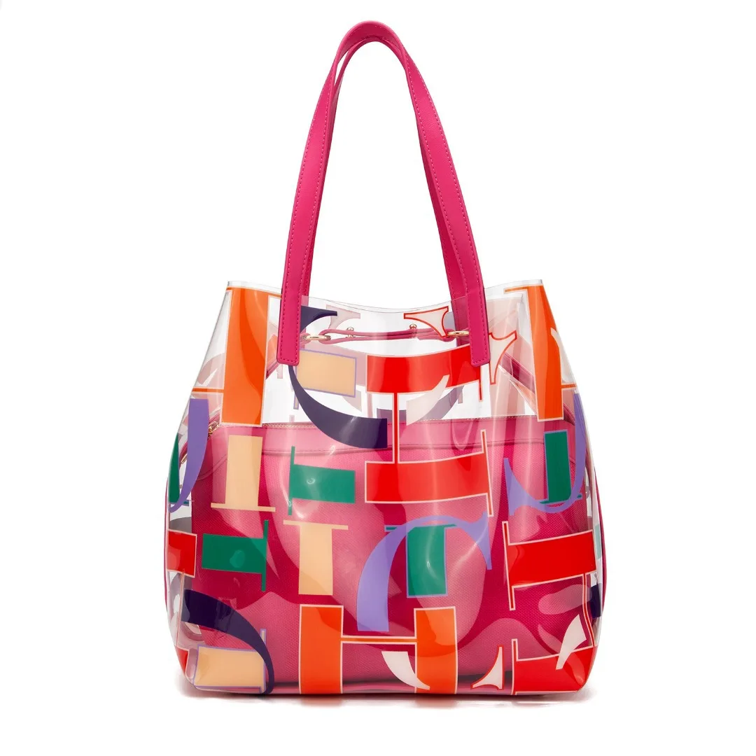 

Модная сумка через плечо Macaron, новинка 2023 года для женщин, легкая прозрачная сумка через плечо, повседневная сумка большой вместимости для ежедневного использования