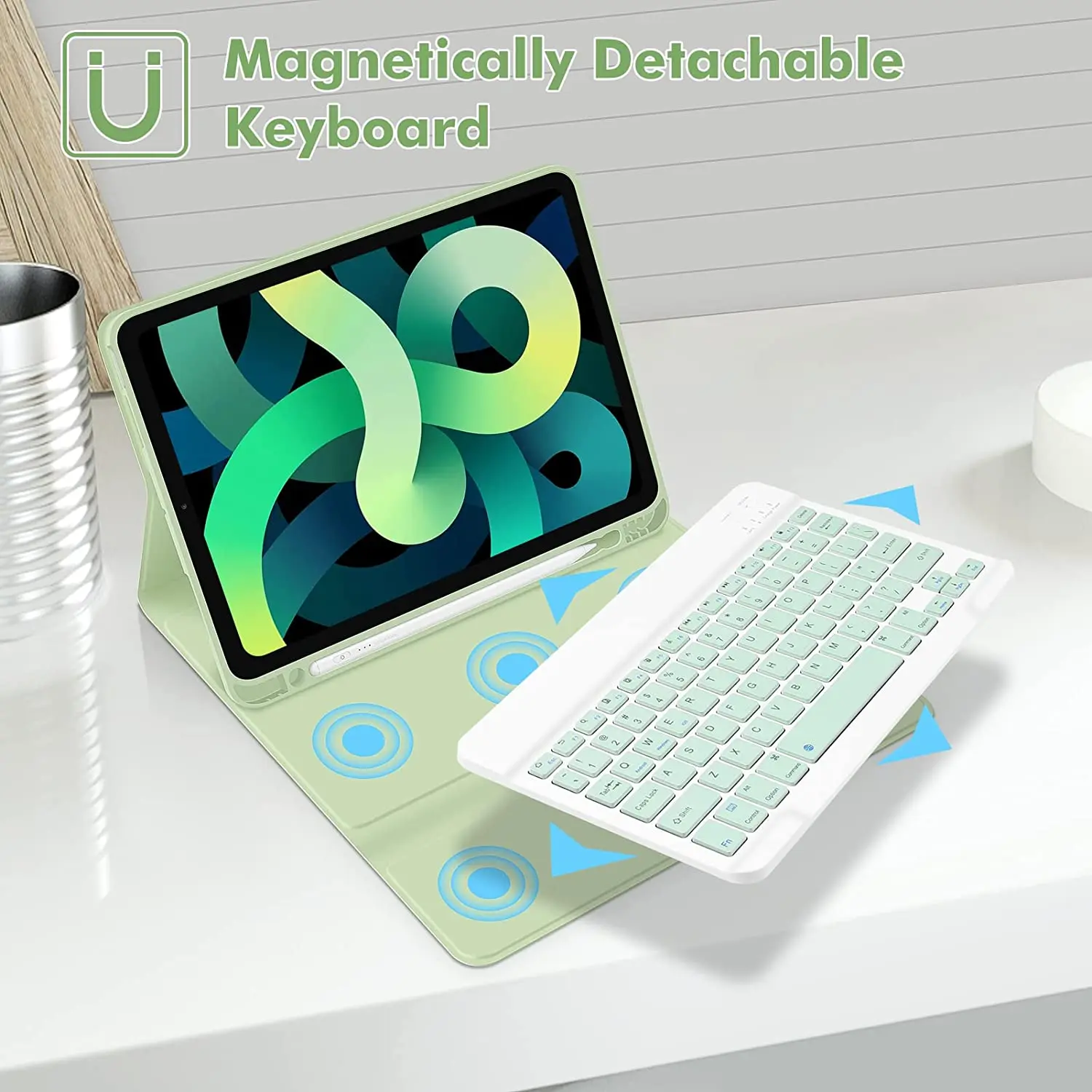 

Чехол для iPad 2024 Air 11 дюймов с Bluetooth-клавиатурой для нового iPad Air 11 M3 2025 Magic Съемные чехлы для клавиатуры Funda