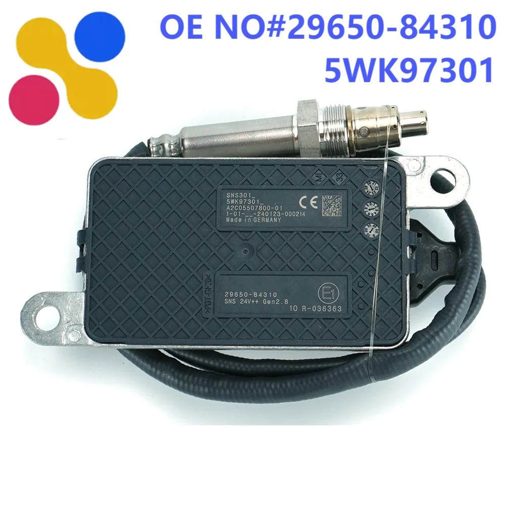 เซ็นเซอร์ไนโตรเจนออกไซด์ NOx ใหม่ 24V สำหรับรถบรรทุกฮุนได E-Aerotown Mighty Mega Trago Xcient รุ่น 29650-84310 5WK97301 2965084310