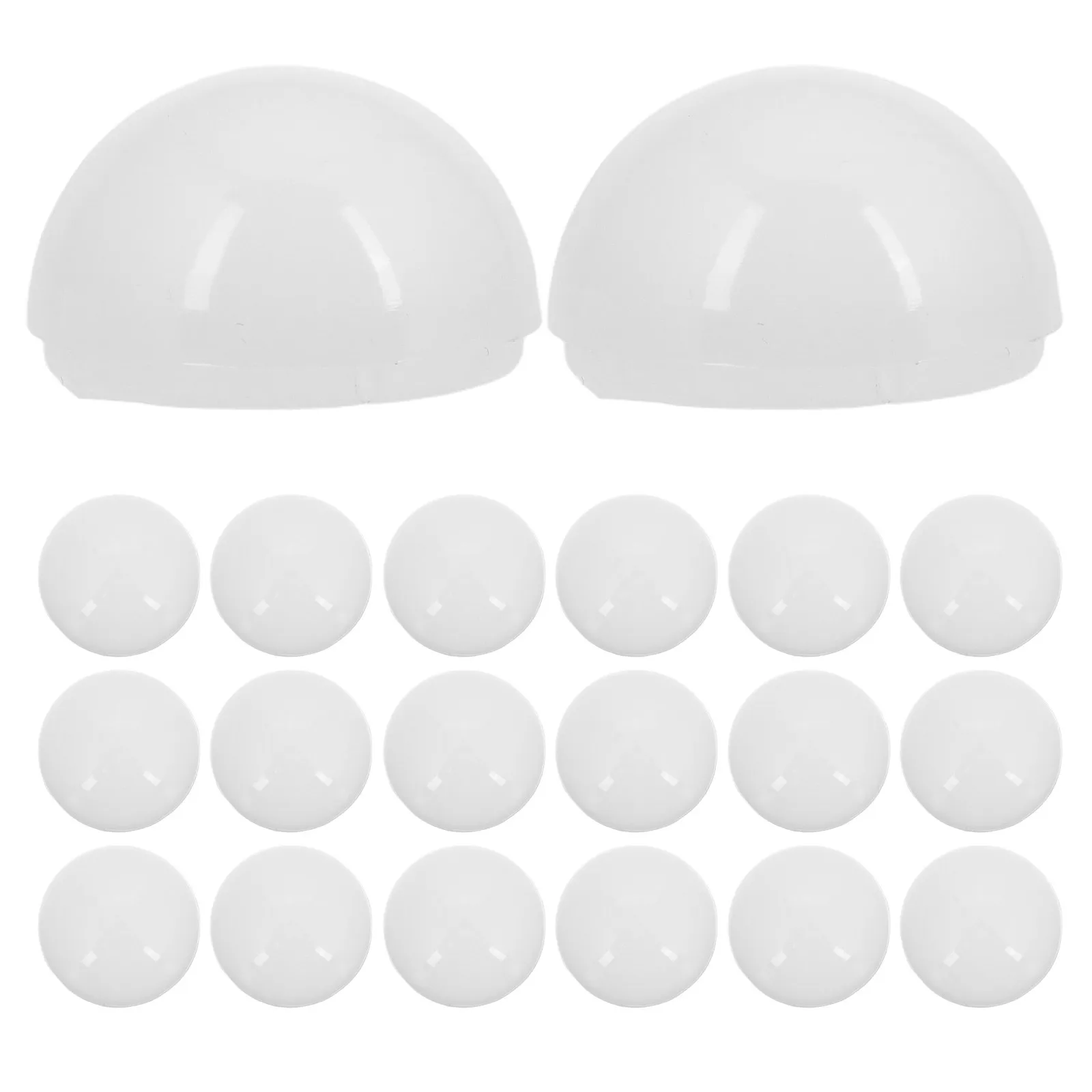 

12 шт. декоративных пластиковых полуколпаков для ламп, плафонов и светильников, для светодиодных ламп