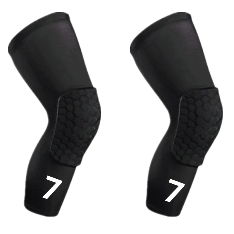 1 Pair Sport Long Knee Pads Leg Sleeves Calf Outdoors Basketball Running Guard Football Protector Support Brace Protection