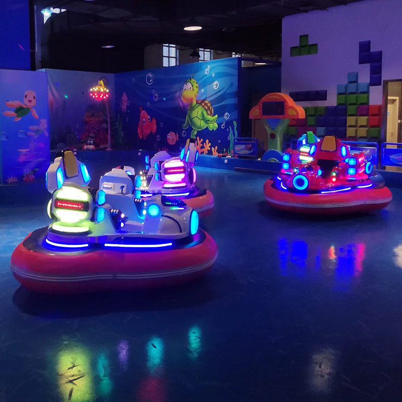 Children's Electric UFO Inflatable Bumper Car Funny Dodgem Amusement Park Ride for Kids Indoor/Outdoor Battery Operated