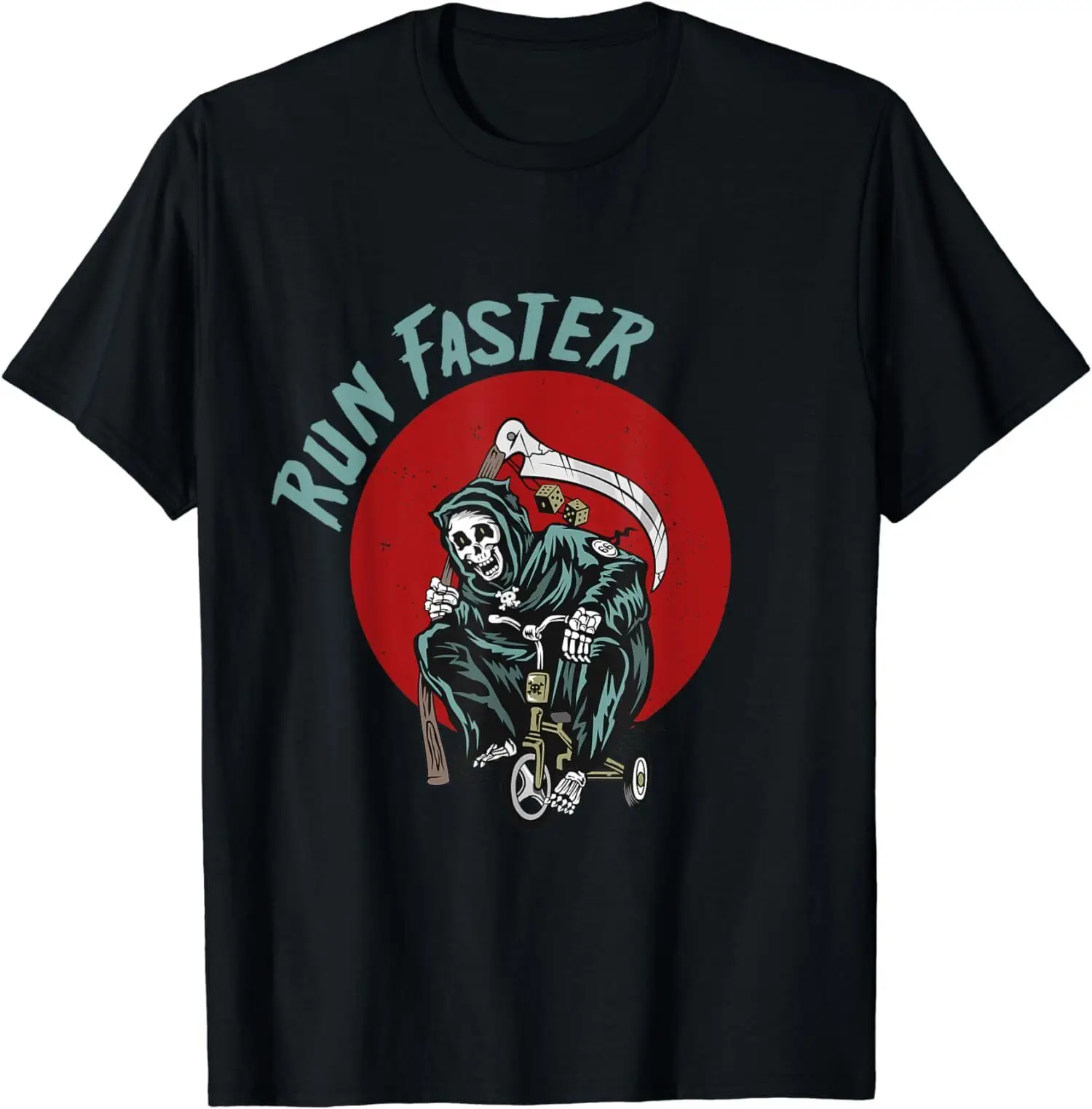 New Limited Run faster Grim Reaper Last Responder Funny Dark Humor Gift T-Shirt