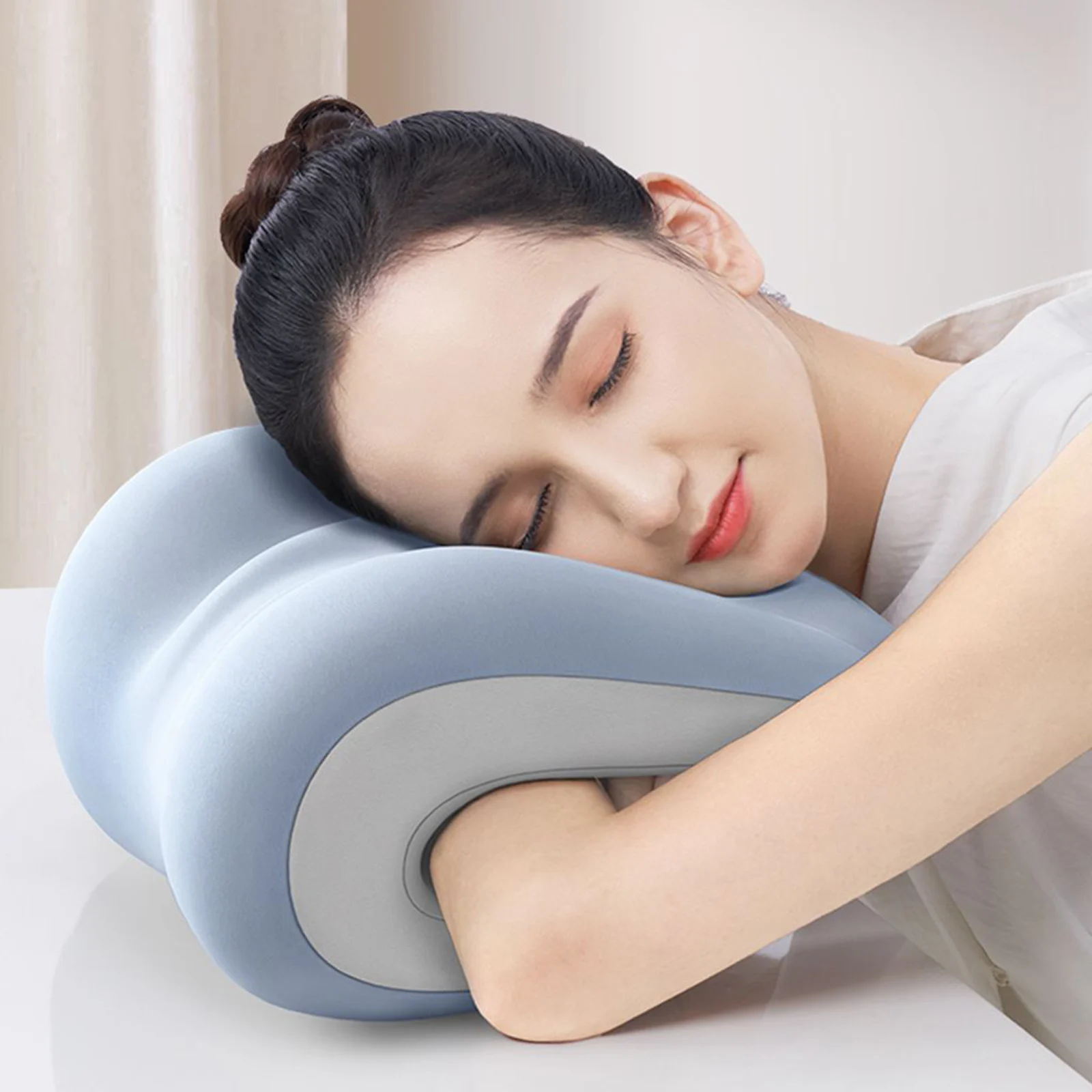 Memory Neck Support Non Slip for Adults Students Head Pillow Headrest Pillow for Neck Neck Cushion Pillow Napping Pillow