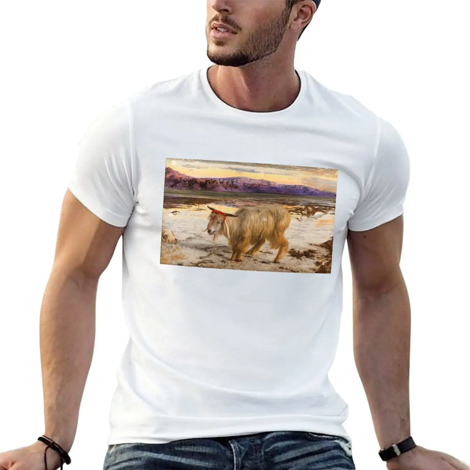 

The Scapegoat by William Holman Hunt, 1854 T-Shirt t shirt personalised man t shirt cotton high quality T-Shirt