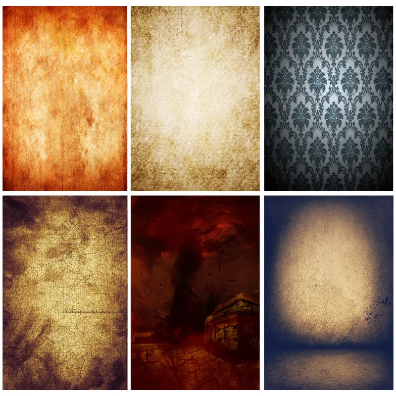 Portrait Backdrops Grunge Vintage Baby Shower Newborn Wedding Photography Backgrounds Photo Studio 210310FTY-05