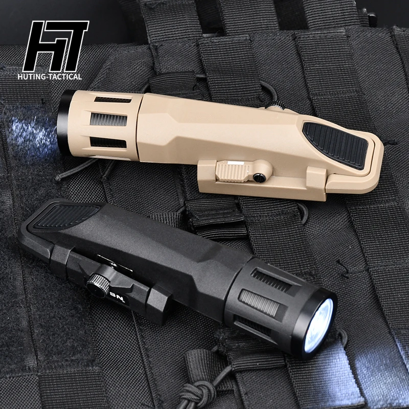 

Tactical WML-X GEN2 Flashlight 3 Levels Adjustment Strobe Weapon Light Outdoor Dedicated Helmet Light Airsoft Hunting 20mm Rail