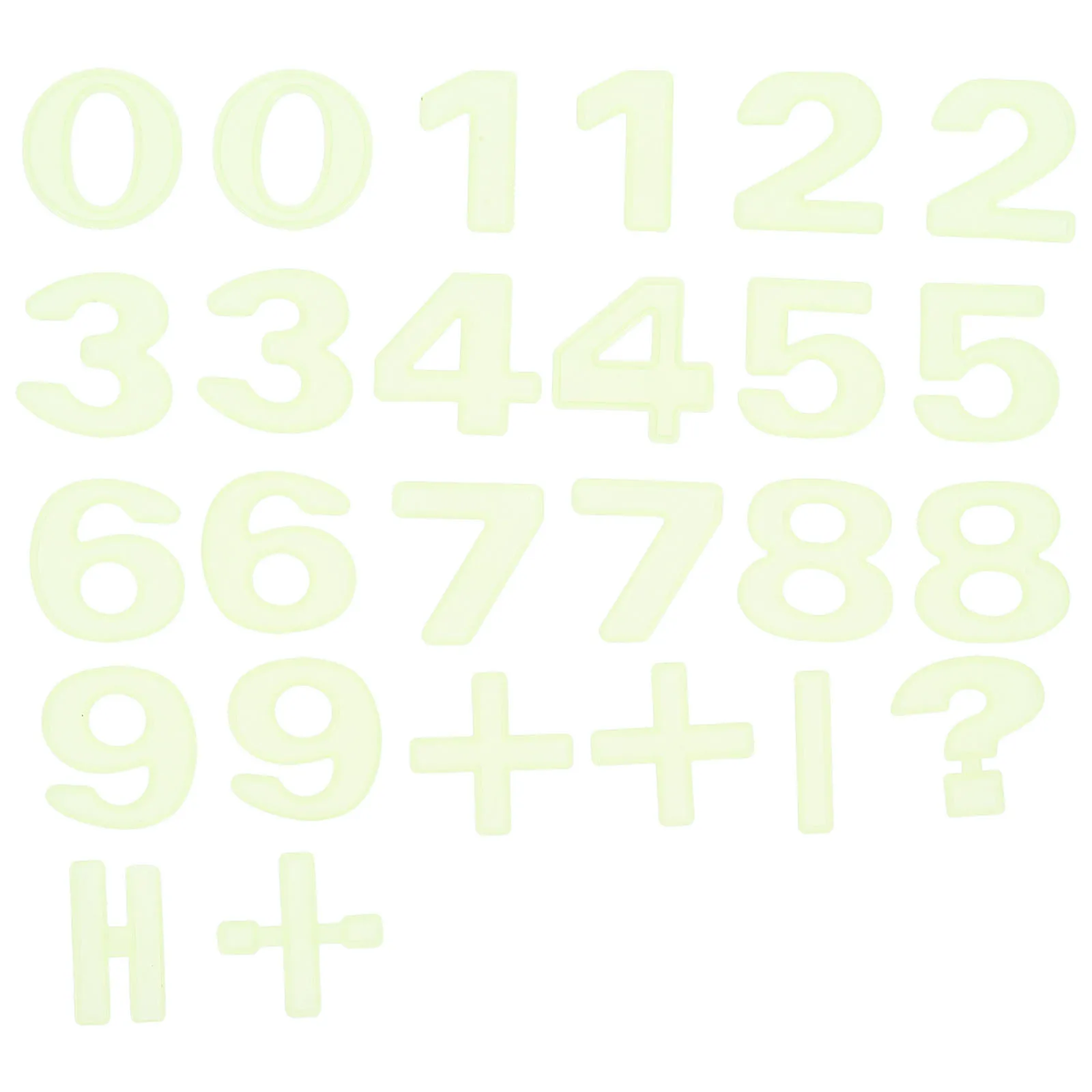 

26Pcs Glow in The Dark Number Wall Decals Room Nursery Classroom Kindergarten Educational Luminous Stickers