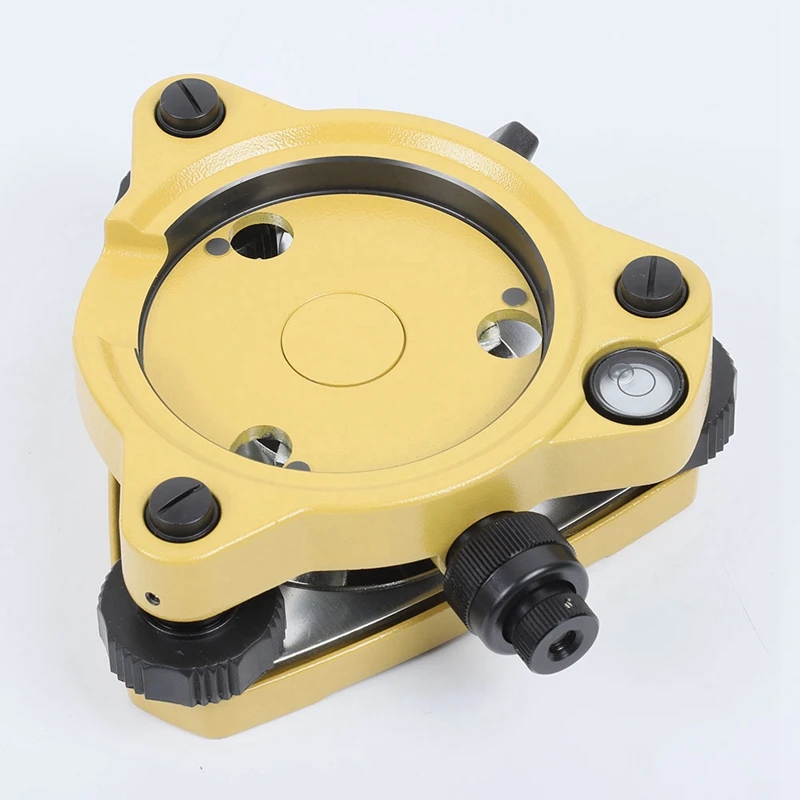 Tribrach with Optical Plummet&GPS Tribrach Adapter Carrier with 5/8InX11 Mount Rotate Screw for Total Station GPS GNSS A-ROWI