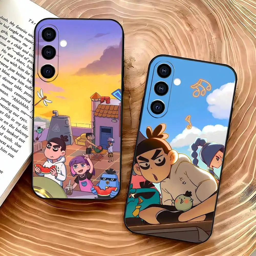 

S-Scissor S-Seven Anime Phone Case For Samsung Galaxy A73,A72,A71,A70,A53,A52,A51,Soft Silicone Black Cover