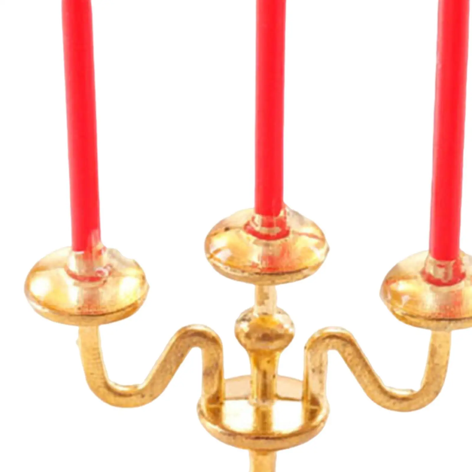 Bougeoir pour maison de poupée, échelle 1:12, meubles miniatures, modèle mignon pour Table