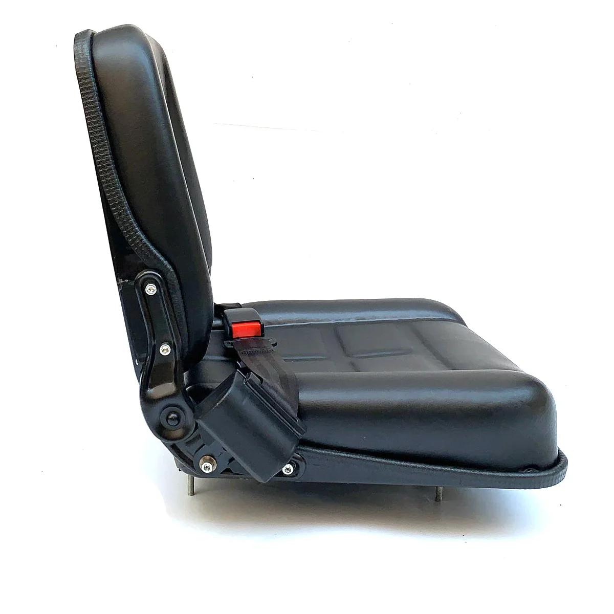 Asiento de carretilla elevadora, asiento de Tractor de cubo de repuesto Universal cómodo con cinturón de seguridad, ángulo de asiento trasero ajustable de 15 °