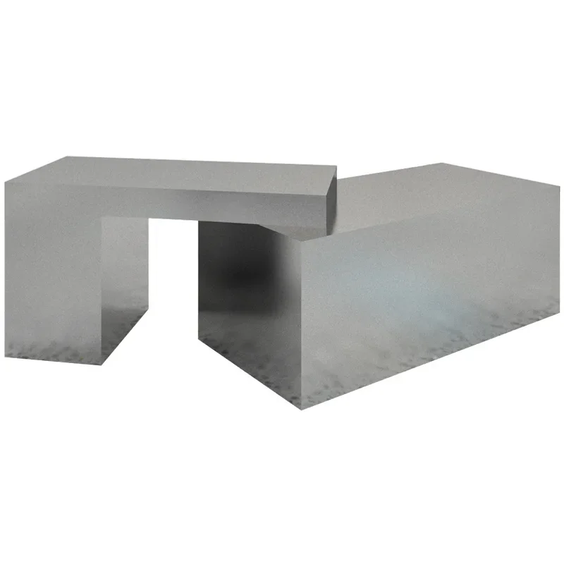 

Clothing store Nakajima Taiwan running water table, stainless steel display shelves, high and low display tables