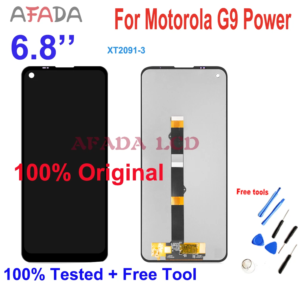 

Original 6.8" For Motorola G9 Power XT2091-3 LCD Display Touch Screen Digitizer Assembly Replacement LCD