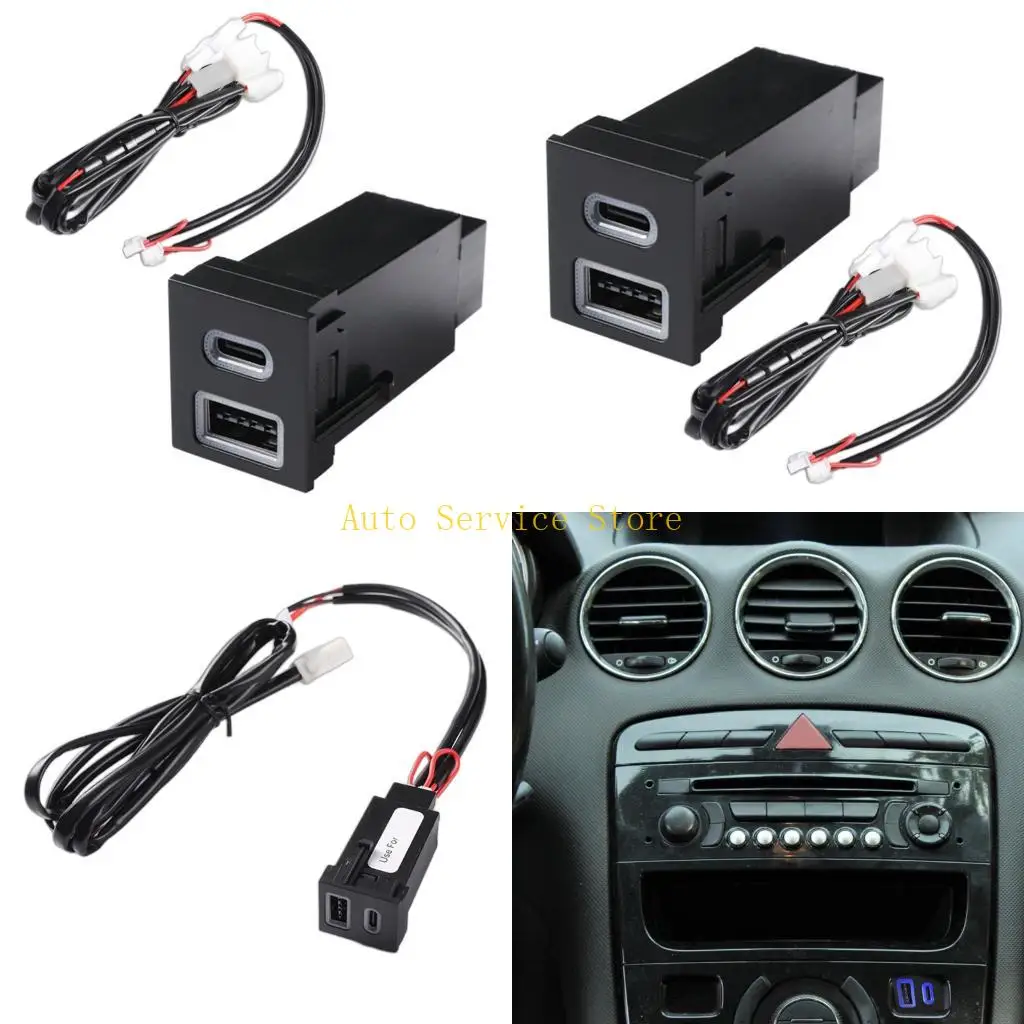 462A Fast Charging Double Port Car Chargers For Vehicle Supports PD QC3.0 Technology