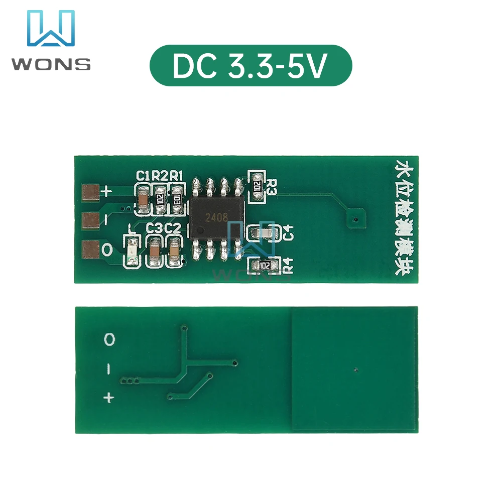 M03 m04 módulo de detecção de nível de água sensor verde interruptor de toque de nível sem contato sensor líquido 3.3-26v 3.3-5v