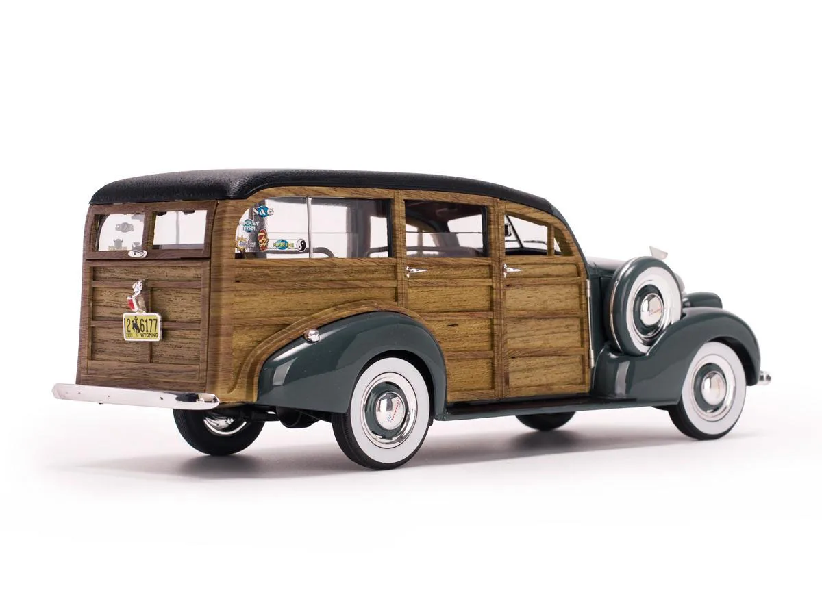 SunStar 1/18 Replica Car Model 1939 Chevrolet Woody Surfer Model No.: 6177 Ornament Model Gift Furniture