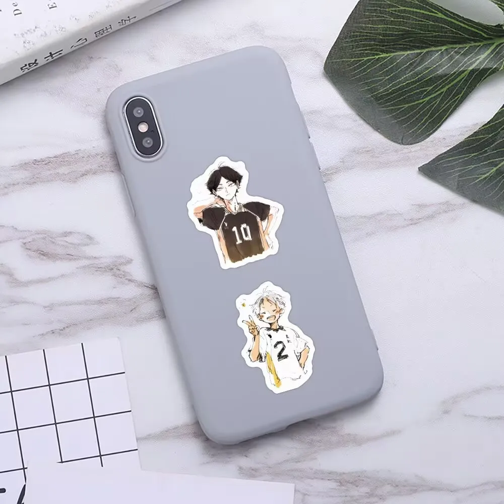 206 "하이큐!!" 베스트셀러 크리에이티브 인스 만화 귀엽고 재미있는 장식용 물컵 플래너 방수 스티커