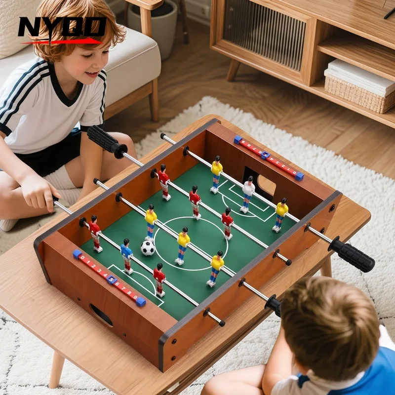 

Мини-деревянный домашний настольный футбольный стол - футбольный стол на двух человек для игр - Детский футбольный автомат настольный футбол
