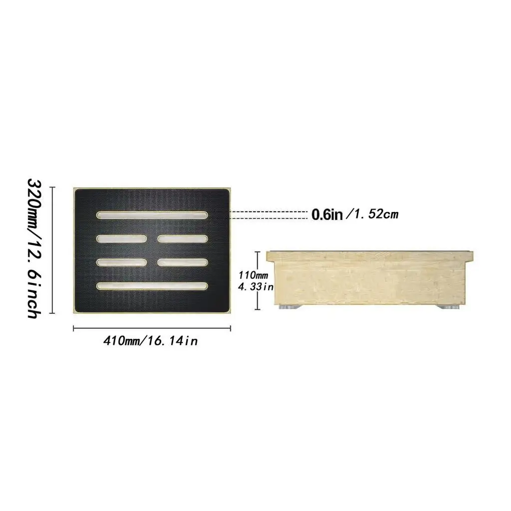 مسند قدم خشبي مضاد للانزلاق لسطح القدمين لغرفة النوم والمطبخ #6