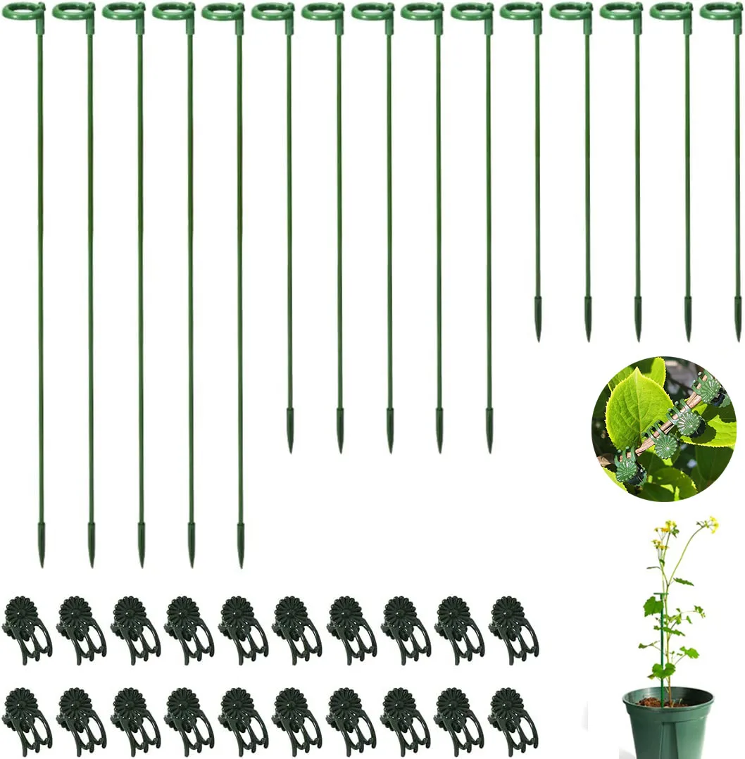 

Climbing Plant Support Rod Reusable Bracket Garden Clips Hooks for Plants Protect Vegetables Tomatoes Garden Accsesories