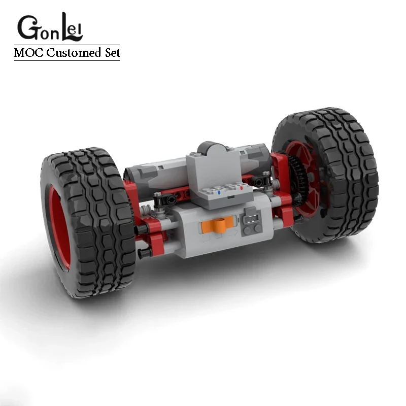 

Technical Electronics PF Builidng Blocks MOC 2-Wheeled "Flip" Car with IR Remote Controlle Unit Motor Battery Box DIY Bricks Toy