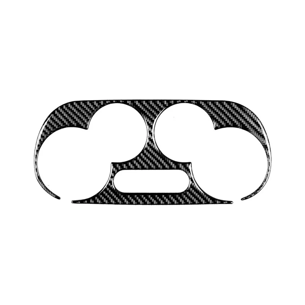 Soft Carbon Fiber Sticker For Fiat 500 (2008-2024) For Abarth 595 Air Conditioning Control Frame Car Accessories - view 2