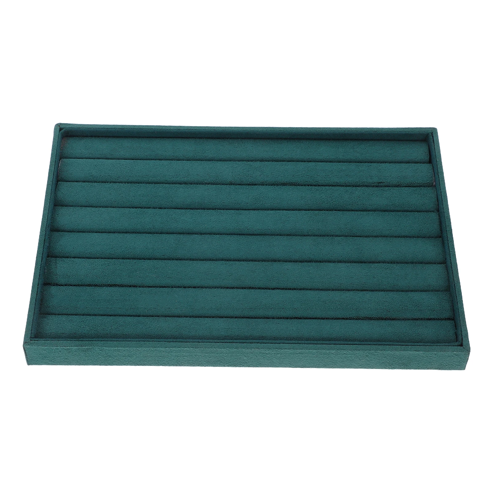 

Jewelry Storage Display Stand Case Bracelet Tray Dark Green Accessory Organizers