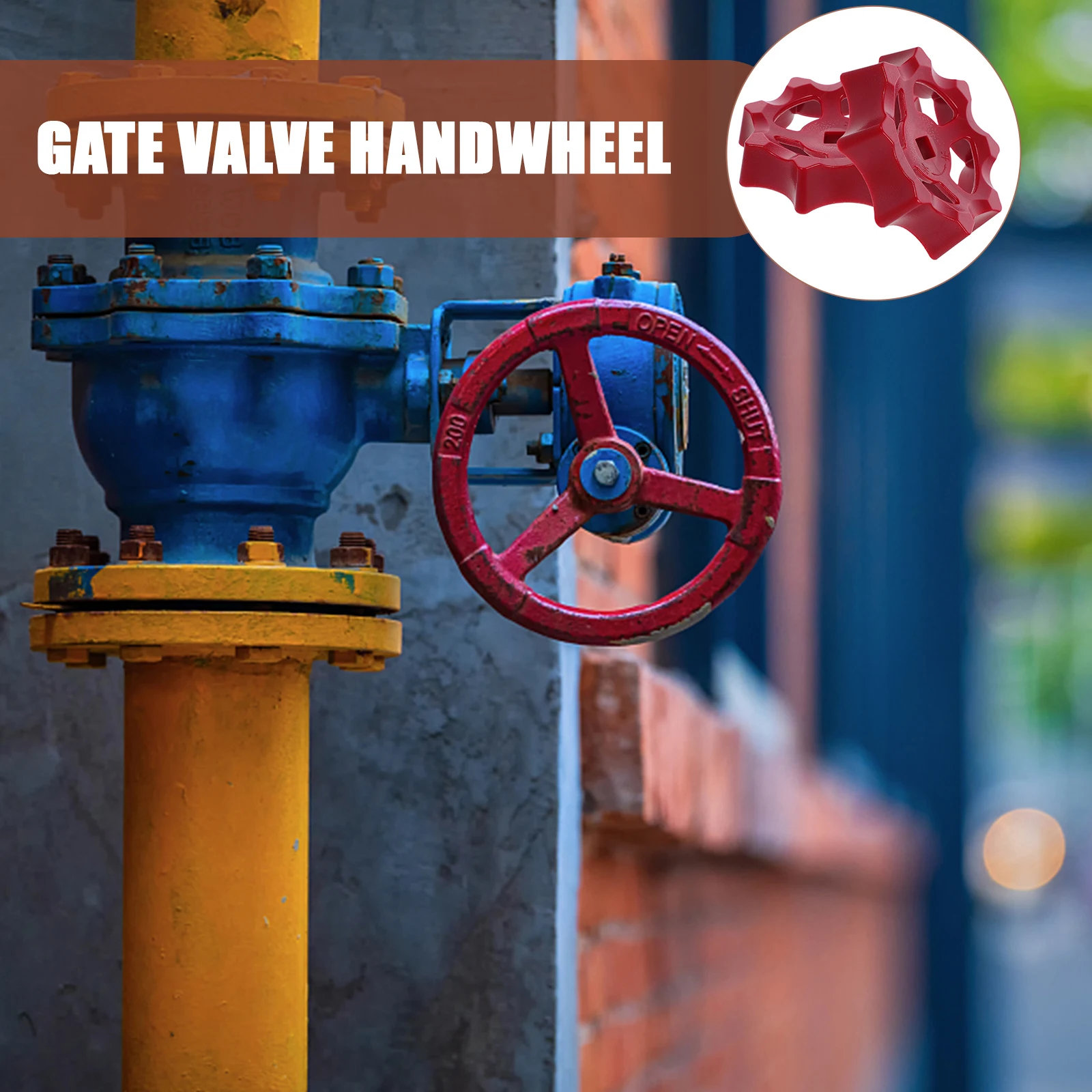 

2 Pcs Handle Wheel Handle Copper Gate Valve Stop Spigot Handles 7mmx7mm Square Hole Water Faucet Parts Outdoor Hose