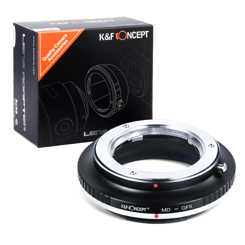 K&F Concept MD to GFX Lens Adapter for MINOLTA MD MC SR Mount Lens to Fuji GFX Medium Format Camera 50R 50S 50SII 100 100S