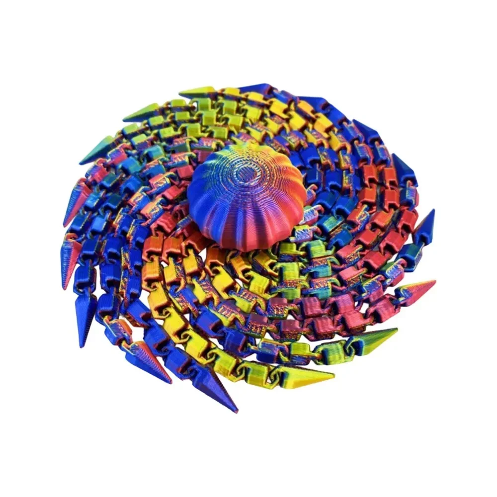 Kreatives 3D-gedrucktes Quallen-Entspannungsspielzeug, Spiralförmiger Oktopus, sensorisches Dekorationsstück, interaktives Stressabbau-Spielzeug, lustiges Spielzeug – Detail 12