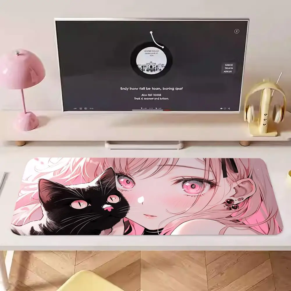 Muismat van natuurlijk rubber, extra grote, vlekbestendige desktoppad, kantoormuis met dichte rand