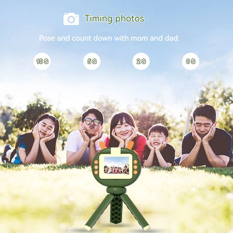 Cyfrowa Aparat Dziecięcy Zabawka Dla Dziewczynek Chłopców Niemowląt Dzieci Wideo Urodziny Prezent na Boże Narodzenie Prezent dla Malucha Nastolatka Prezenty na Zewnątrz Różowy Zielony