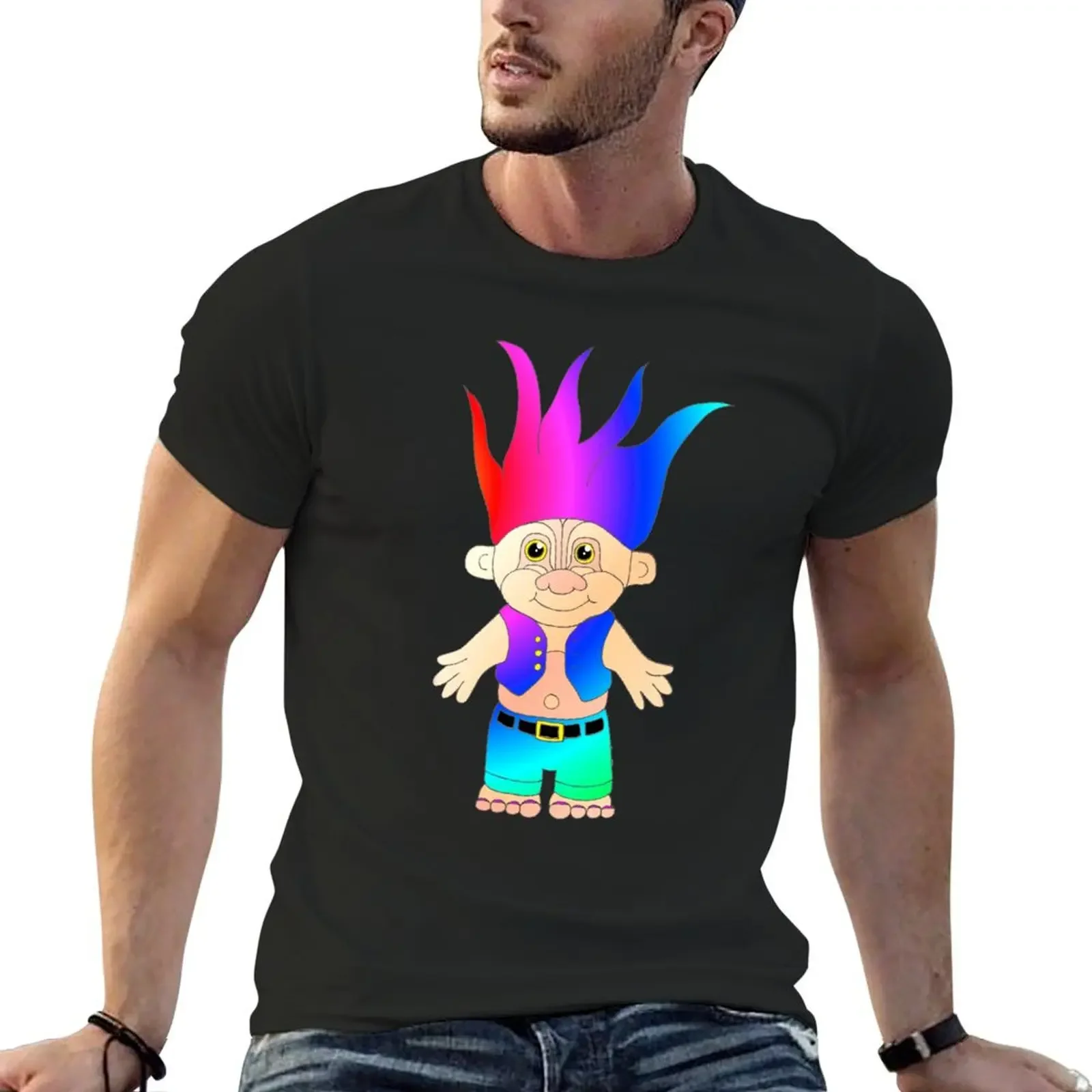 Kitsch 80's/90's Troll Doll inspired design T-Shirt graphic shirts graphic tee shirt anime tshirt Men's t shirts