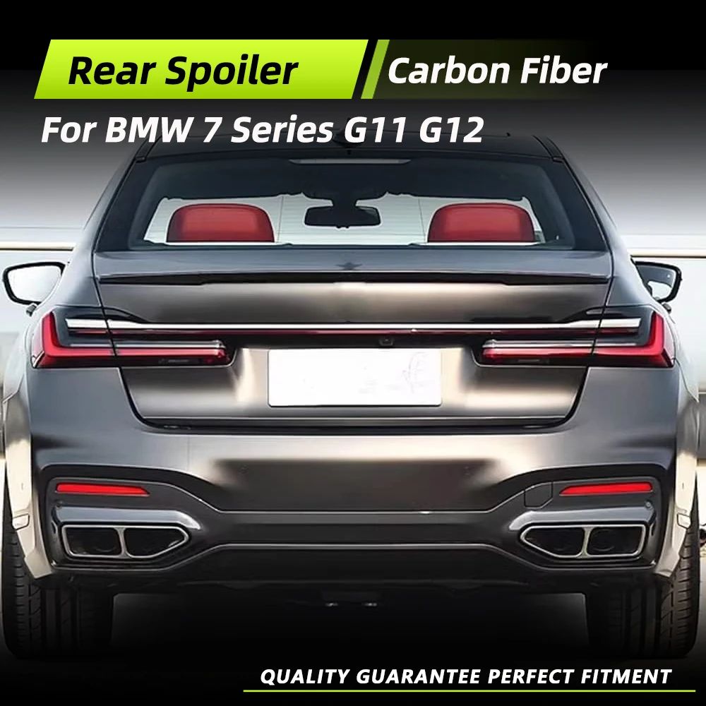 

Car Rear Trunk Racing Spoiler Boot Lip Wing for BMW 7 Series G11 G12 740i 750i Sedan 4 Door 2016 - 2018 Carbon Fiber / FRP