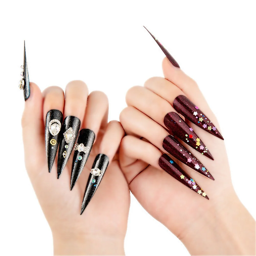 

20 Panels Color Display Salon Durable Eco-Friendly Plastic Polish Board 24 Slices Panel Nail Display Rack Practice