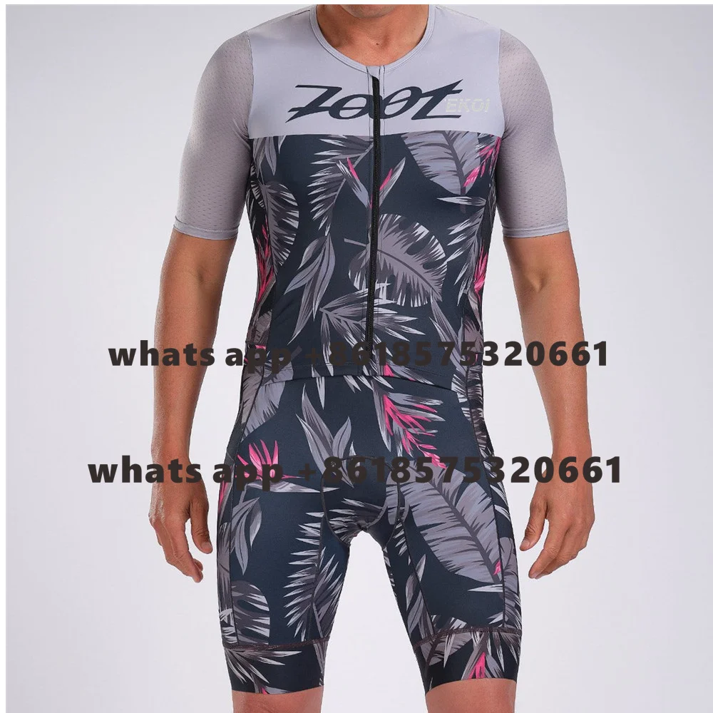 Zootekoi-Combinaison Trisuit à manches courtes pour hommes, combinaison de course de vitesse de cyclisme, vêtements de course, combinaison de vélo de route d'été, Lesslot Ciclismo zones bre