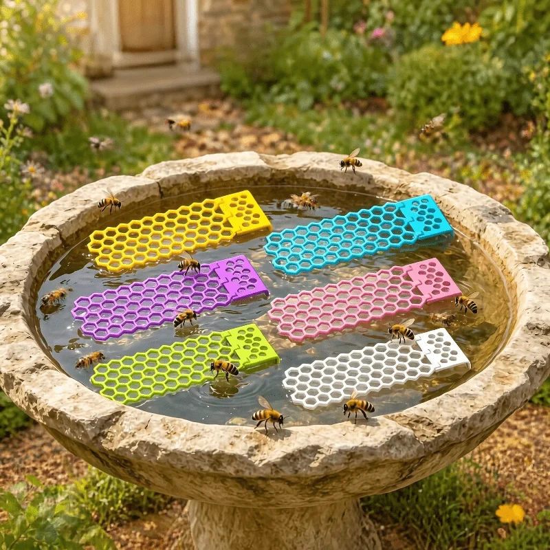 Random color Bee Drinking Station Floating Bee Butterfly Water Ladder Bee Drinking Water Tool For Garden Pond Swimming Pool
