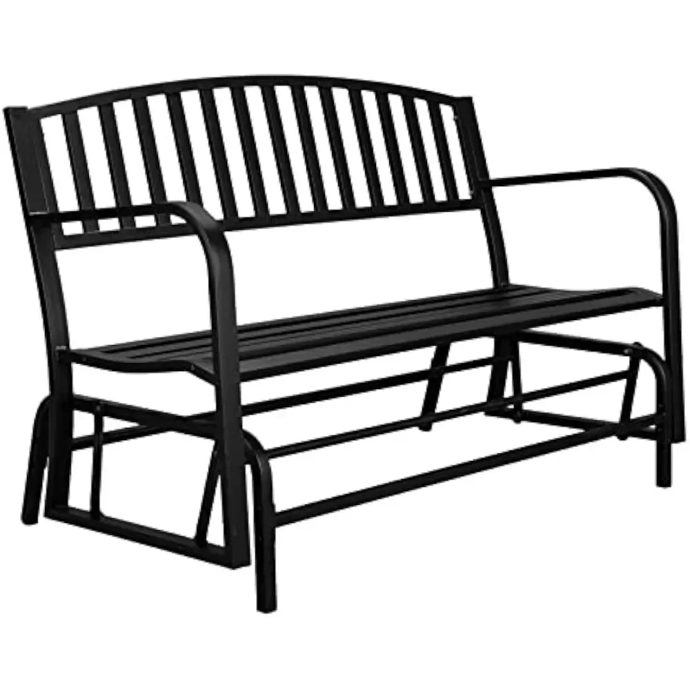 

Glider Bench Metal Outdoor Porch Glider Rocking for Outside Patio for Yard Garden Lawn