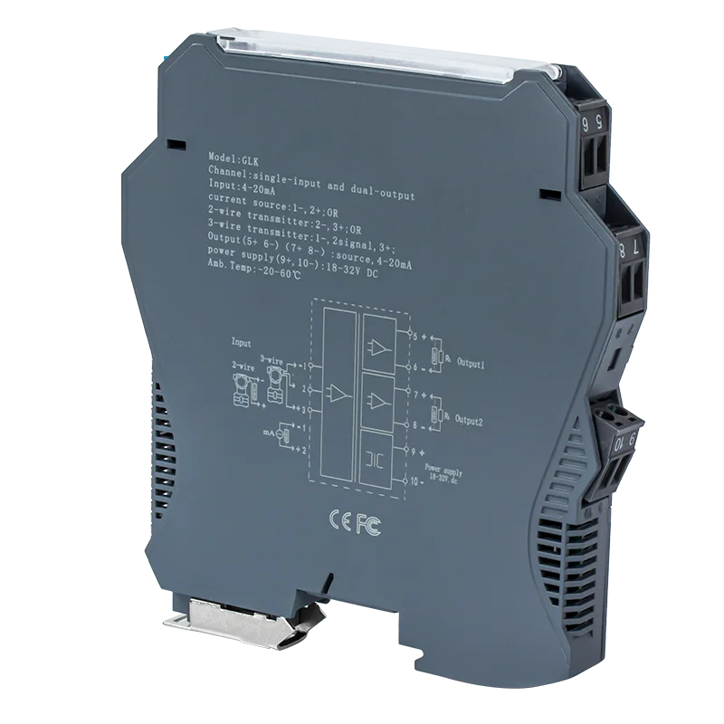 High Linearity Analog Signal Generator 1 In 1 Out Signal Isolation Distributor 4-20mA to 0-10V to 1-5V Analog Signal Isolator
