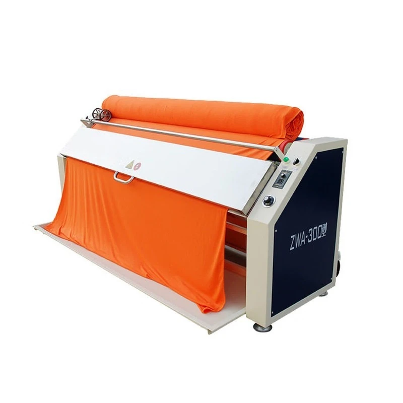R3-12 size simple version, small clothing factory elastic cloth fabric pre-shrinking machine